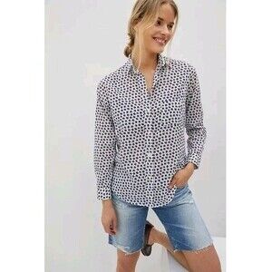 Grayson/Frank And Eileen The Hero Button Down Shirt in Blue Motif Floral Size M